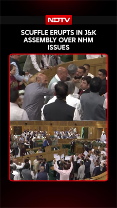 J&K Assembly Erupts In Scuffle Over NHM Employees Issues