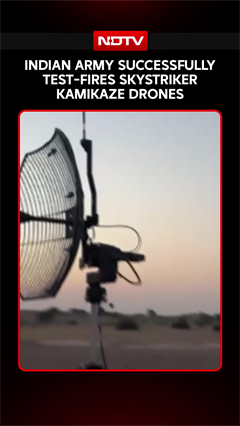 Indian Army Successfully Test-Fires SkyStriker Kamikaze Drones In Yudh Abhyas 2026