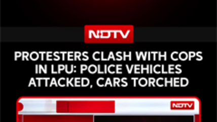 Protesters Clash With Cops In LPU: Police Vehicles Attacked, Cars Torched
