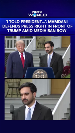 'I Told President...': Mamdani Defends Press Right In Front Of Trump Amid Media Ban Row