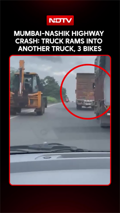 Mumbai-Nashik Highway Crash: Truck Rams Into Another Truck, 3 Bikes