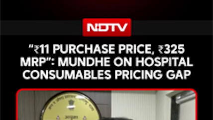 "₹11 Purchase Price, ₹325 MRP": Tukaram Mundhe On Hospital Consumables Pricing Gap