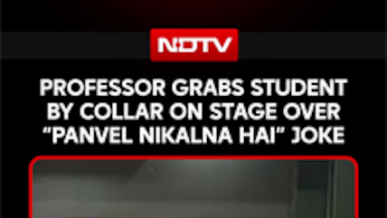 Professor Grabs Student's Collar On Stage Over 'Jaldi Bol, Kal Subah Panvel Nikalna Hai' Joke