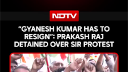 &ldquo;Gyanesh Kumar Has To Resign&rdquo;: Prakash Raj Detained Over SIR Protest