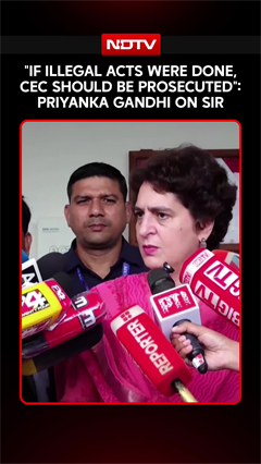 "If Illegal Acts Were Done, CEC Should Be Prosecuted": Priyanka Gandhi On SIR