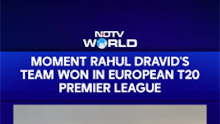 Moment Rahul Dravid's Team Won In European T20 Premier League