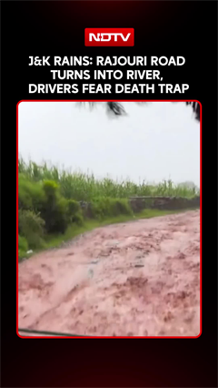 J&K Rains: Rajouri Road Turns Into River, Drivers Fear Death Trap