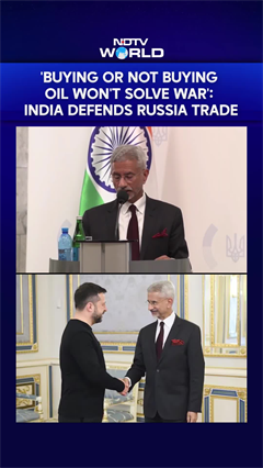 'Buying Or Not Buying Oil Won't Solve Russia-Ukraine War': India Defends Russia Trade