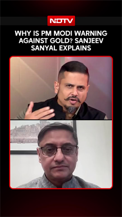 "Gold Is Consumption, Not Investment": Sanjeev Sanyal's Big Economic Message On Gold