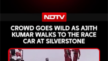Actor Ajith Kumar Receives A Roaring Cheer From Fans As He Walks Towards His Race Car At Silverstone