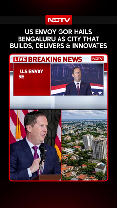US Envoy Sergio Gor Hails Bengaluru As City That Builds, Delivers And Innovates