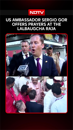US Envoy Sergio Gor Visits Lalbaugcha Raja, Joins Ganesh Chaturthi Celebrations In Mumbai