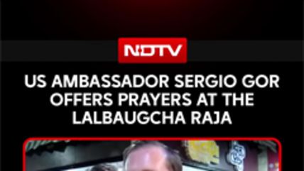 US Envoy Sergio Gor Visits Lalbaugcha Raja, Joins Ganesh Chaturthi Celebrations In Mumbai