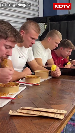 Erling Haaland Recreates His Iconic &lsquo;Scared Of His Own Reflection&rsquo; Meme With MrBeast