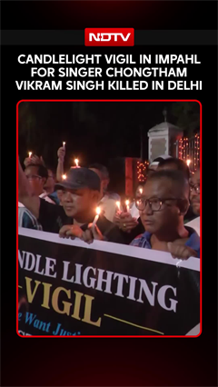 Imphal Holds Candlelight Vigil For Manipuri Singer Vikram Singh Beaten To Death In Delhi
