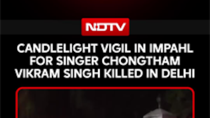 Imphal Holds Candlelight Vigil For Manipuri Singer Vikram Singh Beaten To Death In Delhi