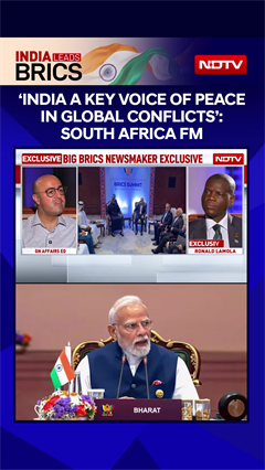India A Key Voice Of Peace In Global Conflicts: South Africa Foreign Minister To NDTV