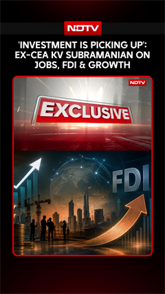 'Investment Is Picking Up': Ex-CEA KV Subramanian On Jobs, FDI & Growth