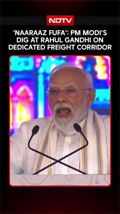 PM Modi Takes &lsquo;Naraz Fufa&rsquo; Dig At Rahul Gandhi Over Freight Corridor