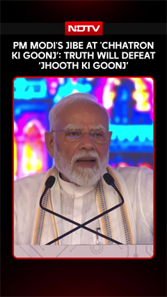 PM Modi Targets Rahul Gandhi In Gujarat: "Truth Will Defeat Jhooth Ki Goonj"