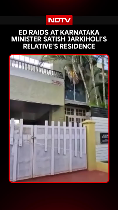 ED Raids Karnataka Minister Satish Jarkiholi, Daughter Priyanka Jarkiholi