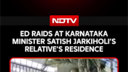 ED Raids Karnataka Minister Satish Jarkiholi, Daughter Priyanka Jarkiholi