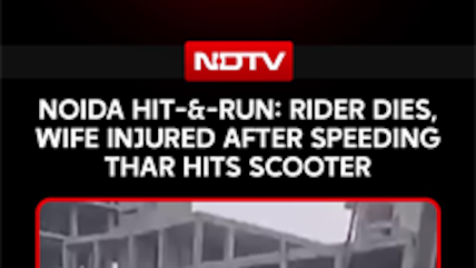 Rider Dies, Wife Injured After Speeding Thar Hits Scooter In Greater Noida