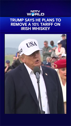 Donald Trump Says He'll Scrap 10% Tariff On Irish Whiskey | "Everybody's Bugging Me"