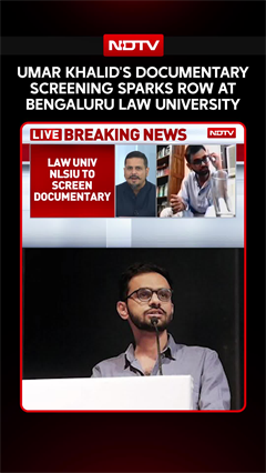 Video: Umar Khalid's Documentary Screening Sparks Row At Bengaluru Law University