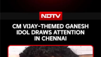 Tamil Nadu CM Vijay-Themed Ganesha Idols Installed In Chennai Grab Attention