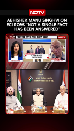 ECI Row | "Not A Single Fact Has Been Answered": Abhishek Manu Singhvi