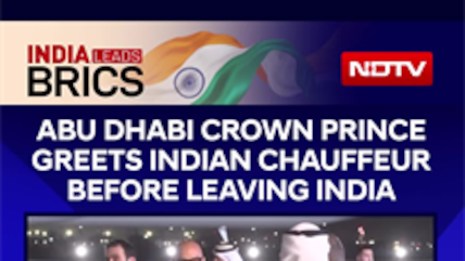 Abu Dhabi Crown Prince Greets Indian Chauffeur Before Leaving India