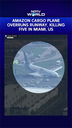 Amazon Plane Overshoots Runway In Miami, Leaves Trail Of Destruction