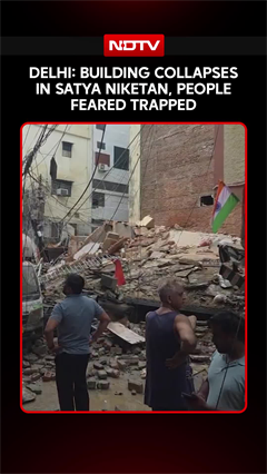 Building Collapses In Delhi's Satya Niketan, Rescue Operation Underway