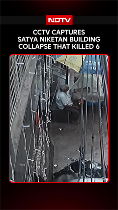 Satya Niketan Building Collapse: CCTV Captures Deadly Delhi Building Collapse That Killed 6