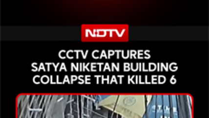Satya Niketan Building Collapse: CCTV Captures Deadly Delhi Building Collapse That Killed 6