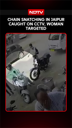 Jaipur News | Chain Snatching In Jaipur Caught On CCTV, Woman Targeted