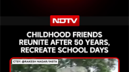 Childhood Friends Reunite After 50 Years, Dress Up In School Uniform To Relive School Memories