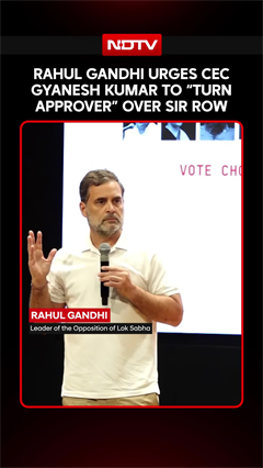 Rahul Gandhi Urges CEC Gyanesh Kumar To &ldquo;Turn Approver&rdquo; Over SIR Row