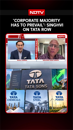 "Corporate Majority Has To Prevail": Abhishek Manu Singhvi On Tata Row
