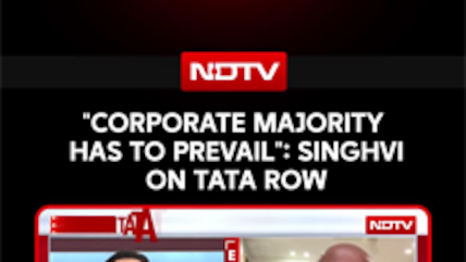 "Corporate Majority Has To Prevail": Abhishek Manu Singhvi On Tata Row