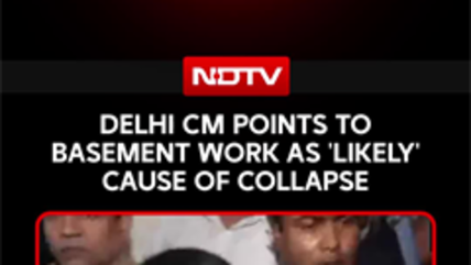 Delhi Building Collapse: CM Rekha Gupta Points To Basement Work As Building Collapse