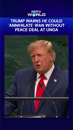 Donald Trump Warns He Could 'Annihilate' Iran Without A Peace Deal | UNGA 2026