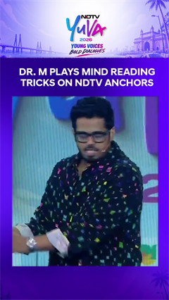 Video: NDTV Yuva 2026 | Mentalist Dr. M Reads NDTV Anchor's Mind Live, Leaves Audience Stunned