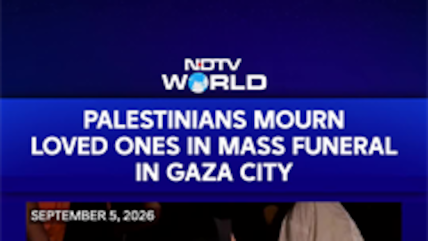 Gaza Mass Funeral: Palestinian Woman Mourns Husband, Children Killed In Israeli Airstrike