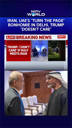 Trump News | Iran, UAE's "Turn The Page" Bonhomie In Delhi, Trump "Doesn't Care"