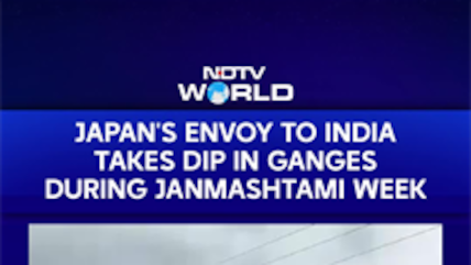 Japan Envoy To India Ono Keiichi Takes Holy Dip In Ganga, Calls It 'Unforgettable'