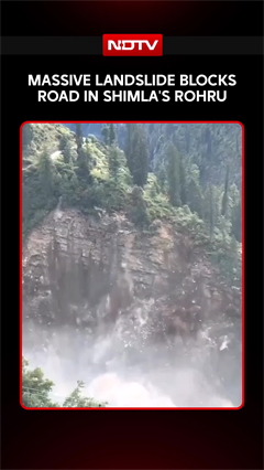 Video: Shimla Landslide: Massive Landslide Blocks Road In Rohru
