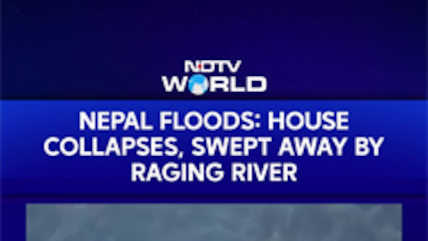 Nepal Floods: House Collapses, Swept Away By Raging River