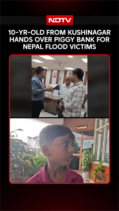 10-Year-Old Boy From Kushinagar Donates Piggy Bank Savings To Help Nepal Flood Victims